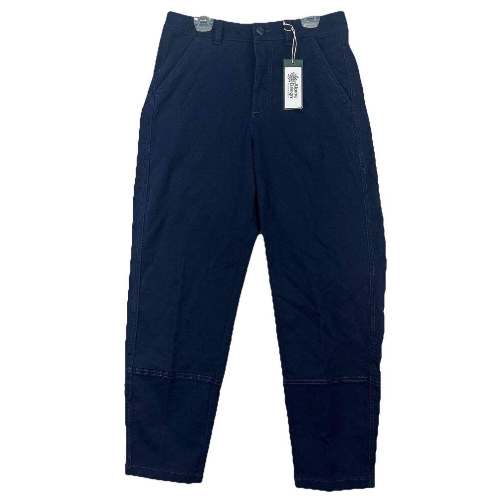 Size 4 Alpine Design Women's Barrel Pant Deep‎ Navy New With Tags MSRP $78